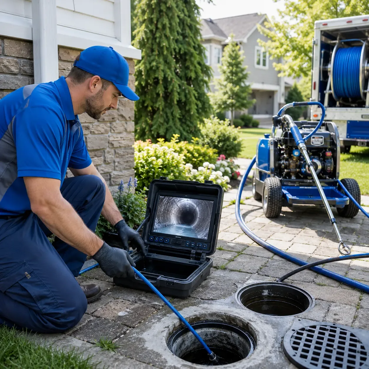Outdoor drain cleaning professionals serving Walkerville, MI