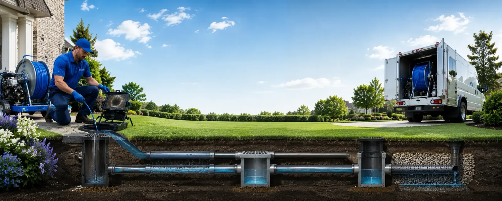 Outdoor drain cleaning information for Walkerville, MI